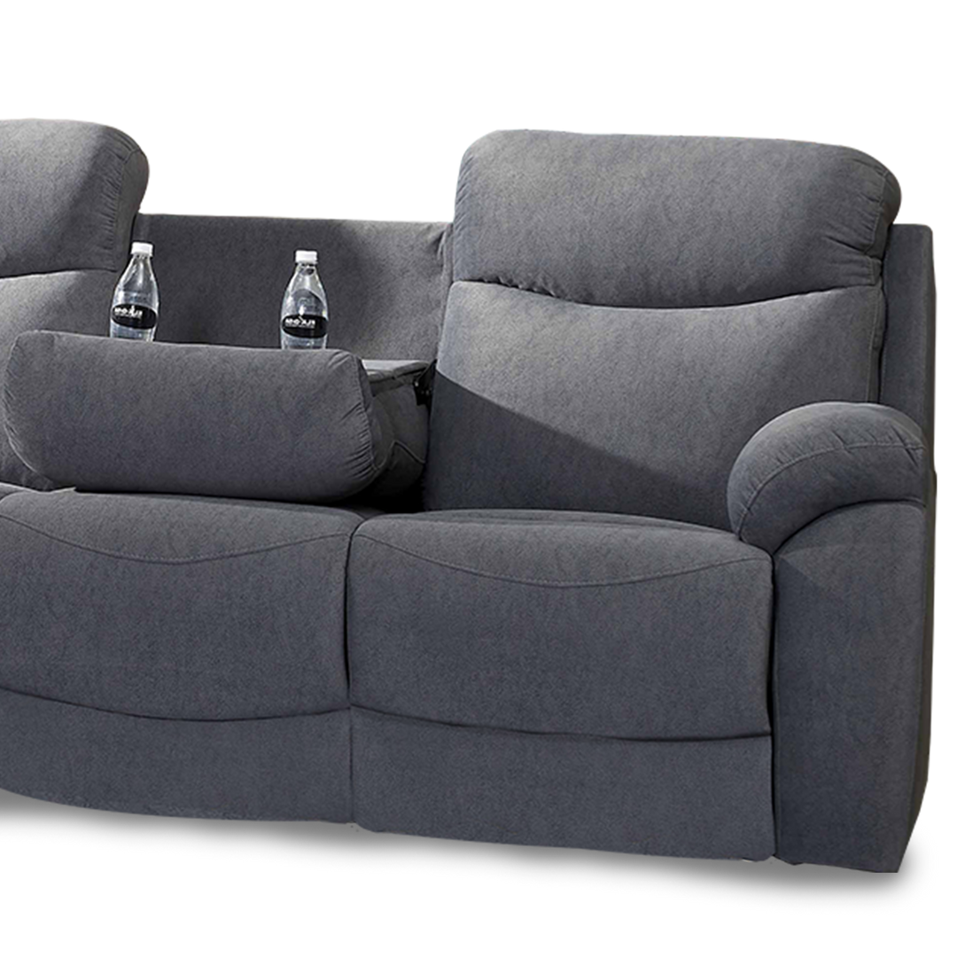 UME Recliner 1 Seater Sofa (Dark Grey)