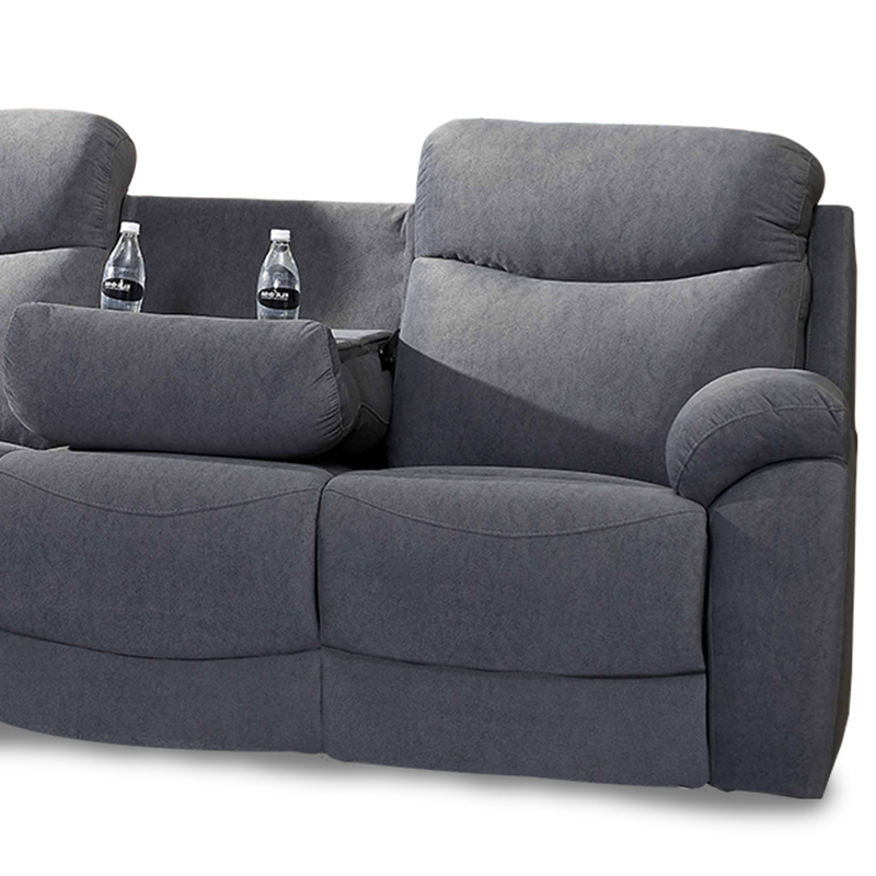 UME Recliner 3 Seater Sofa (Dark Grey)