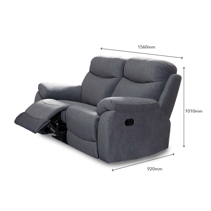 UME Recliner 1 Seater Sofa (Dark Grey)