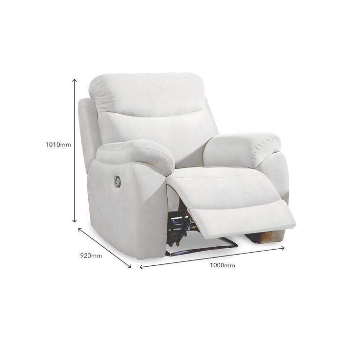 UME Recliner 1 Seater Sofa (Beige)