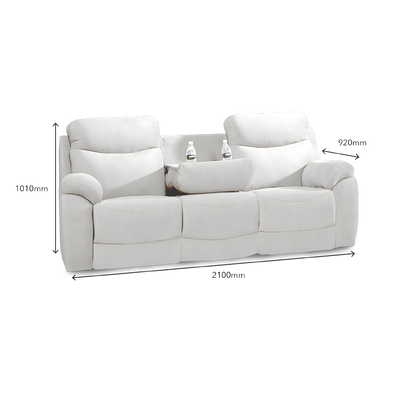 UME Recliner 3 Seater Sofa (Beige)