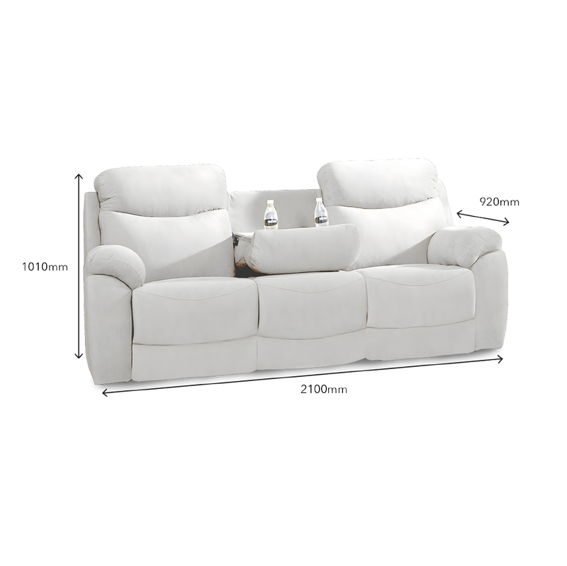UME Recliner 2 Seater Sofa (Beige)