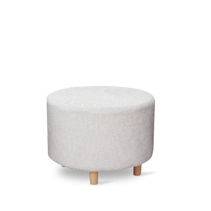 URA Foot Stool White Cream