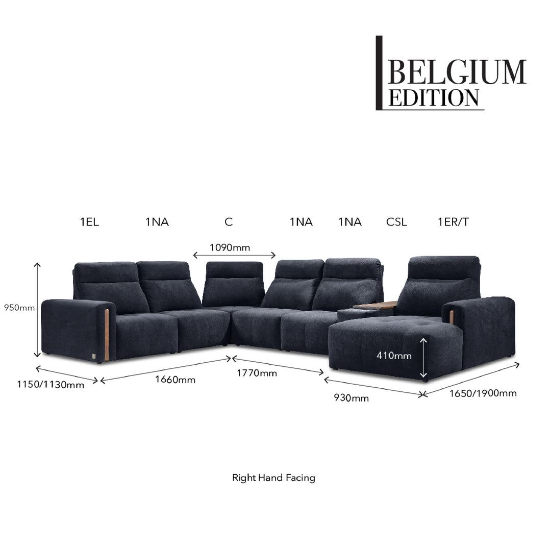 VASANTHA Push Back Corner Sofa