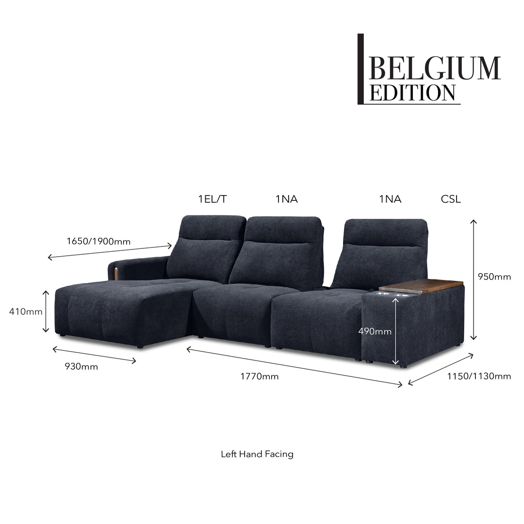 VASANTHA Push Back L-Shape Sofa