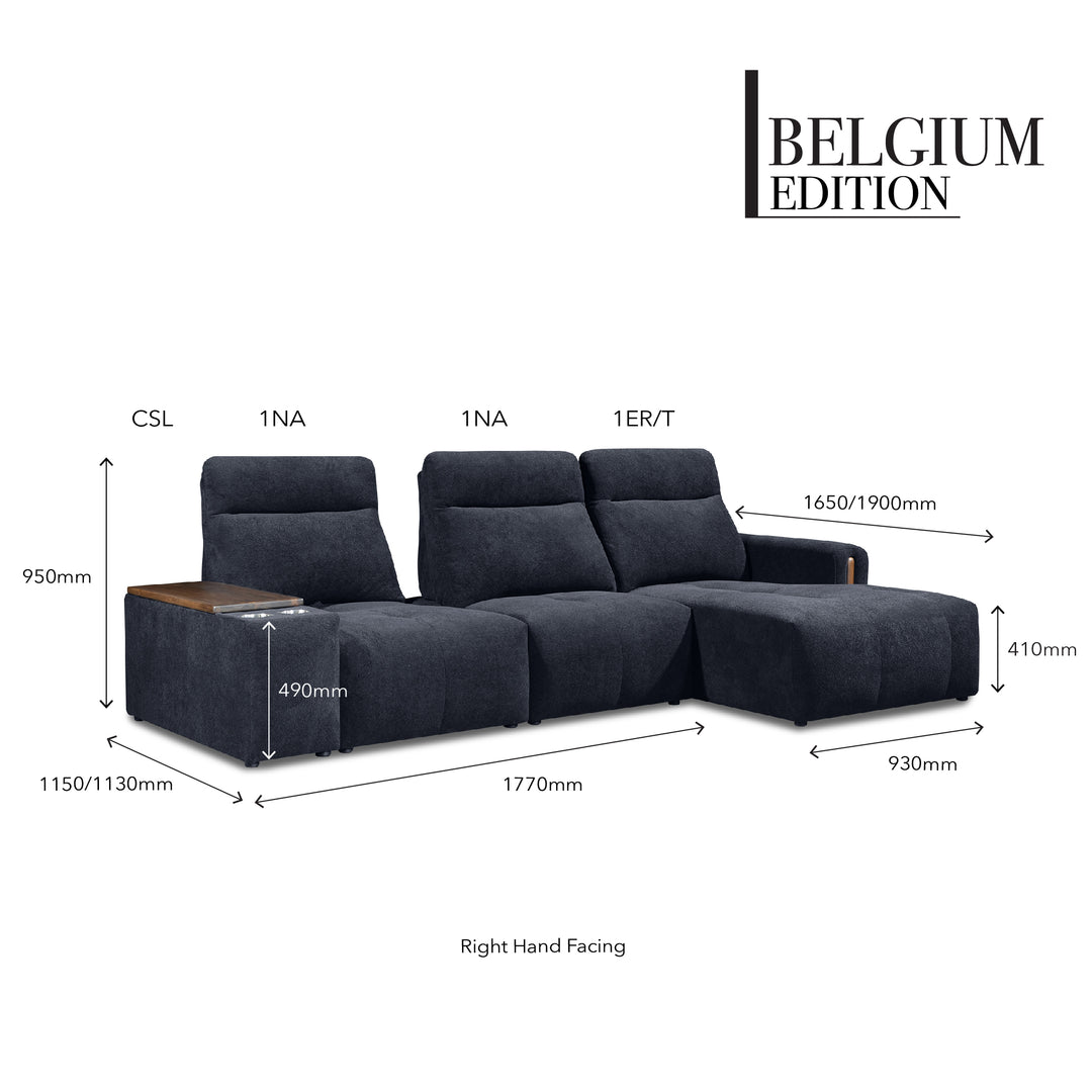 VASANTHA Push Back L-Shape Sofa