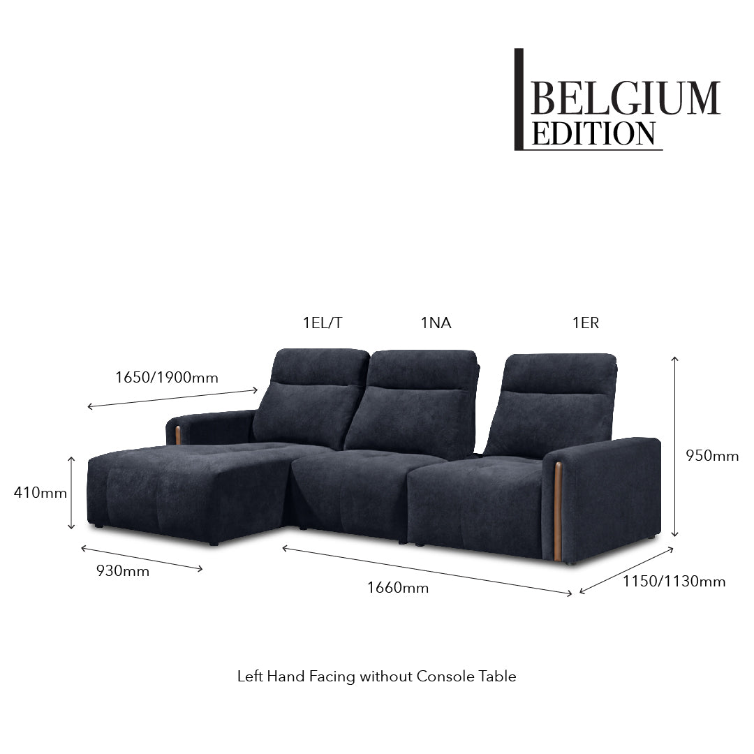 VASANTHA Push Back L-Shape Sofa