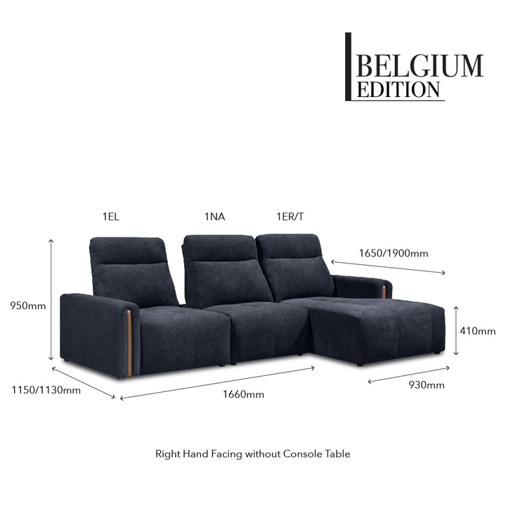 VASANTHA Push Back L-Shape Sofa