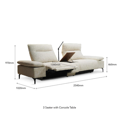VIANA 3 Seater Recliner Sofa