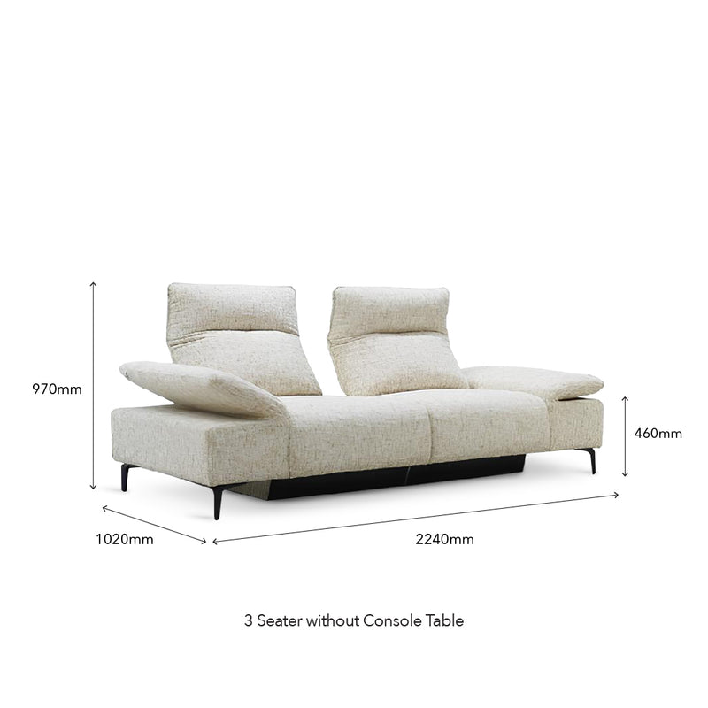 VIANA 3 Seater Recliner Sofa
