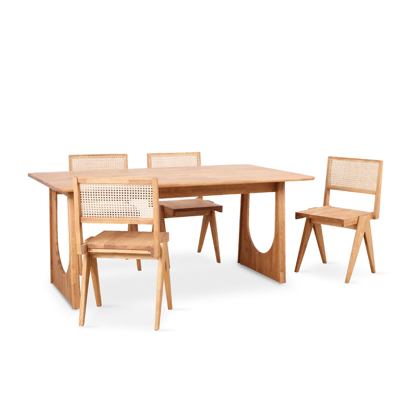 VENNIE Solid Wood Dining Table