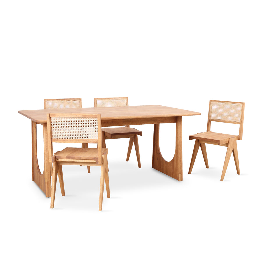 VENNIE II Solid Wood Dining Set – MAJUHOME eStore