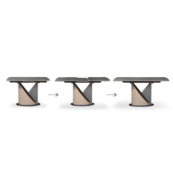 VICKE Extendable Ceramic Dining Table