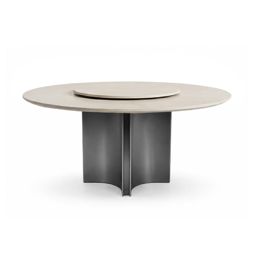VIERRA Natural Stone Oval Dining Table