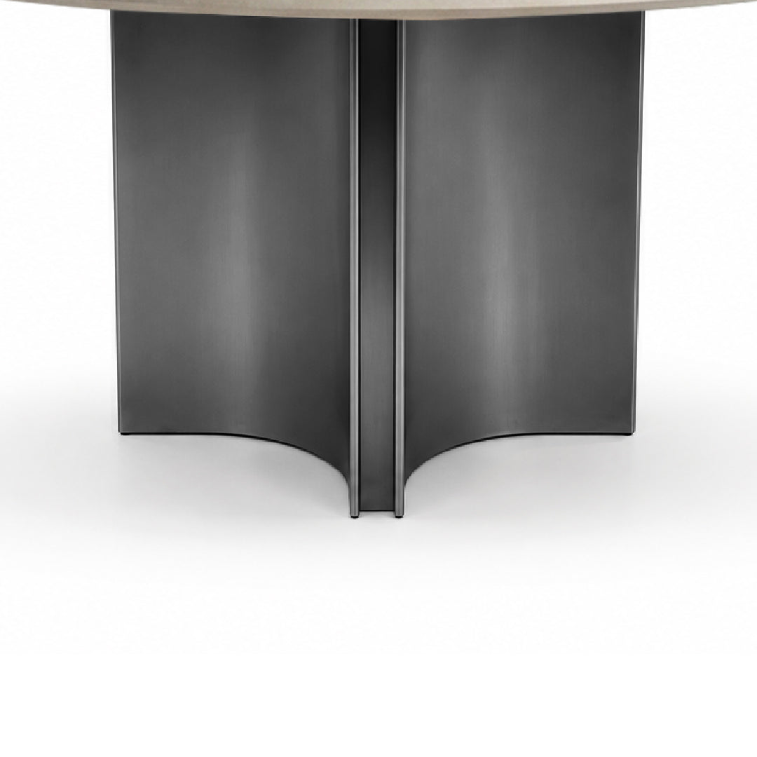VIERRA Natural Stone Oval Dining Table