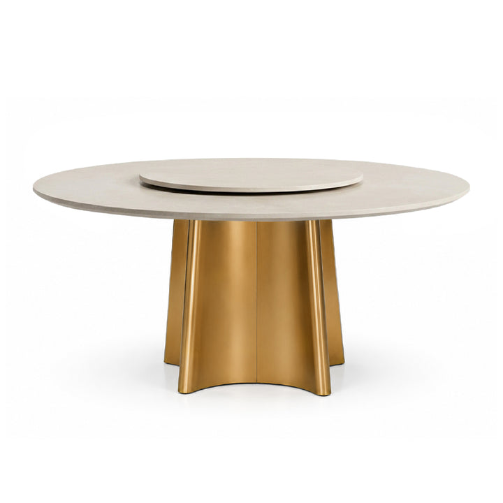VIERRA Natural Stone Oval Dining Table