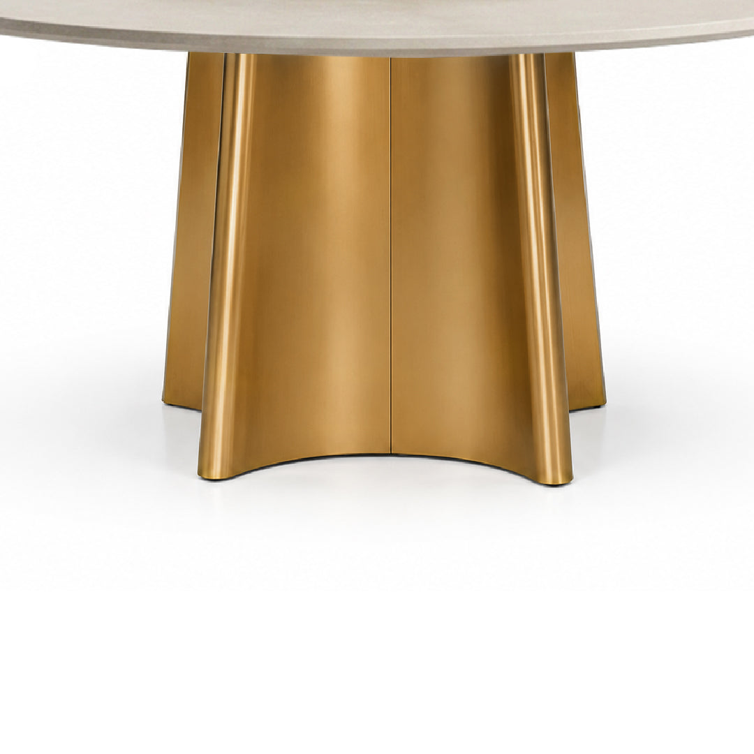 VIERRA Natural Stone Oval Dining Table