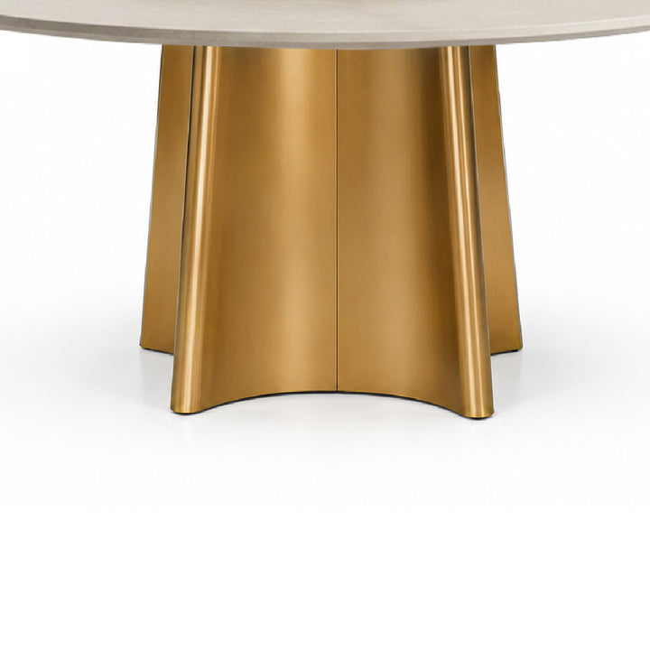 VIERRA Natural Stone Oval Dining Table