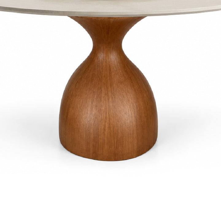 VIERRA Natural Stone Oval Dining Table
