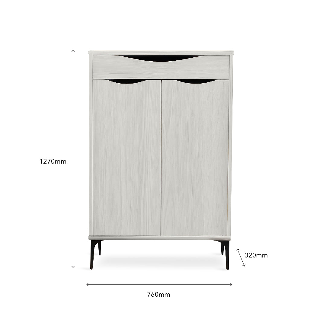 VINITA Shoes Cabinet Beige