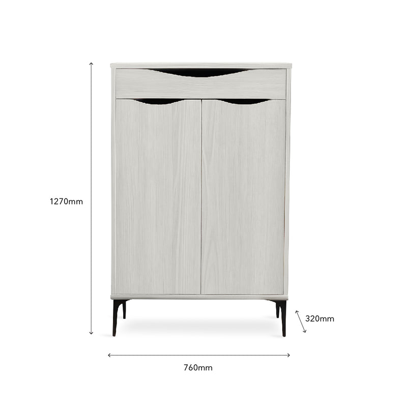 VINITA Shoes Cabinet Beige