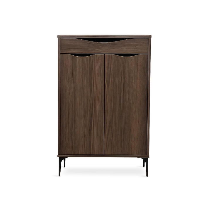 VINITA Shoes Cabinet Walnut