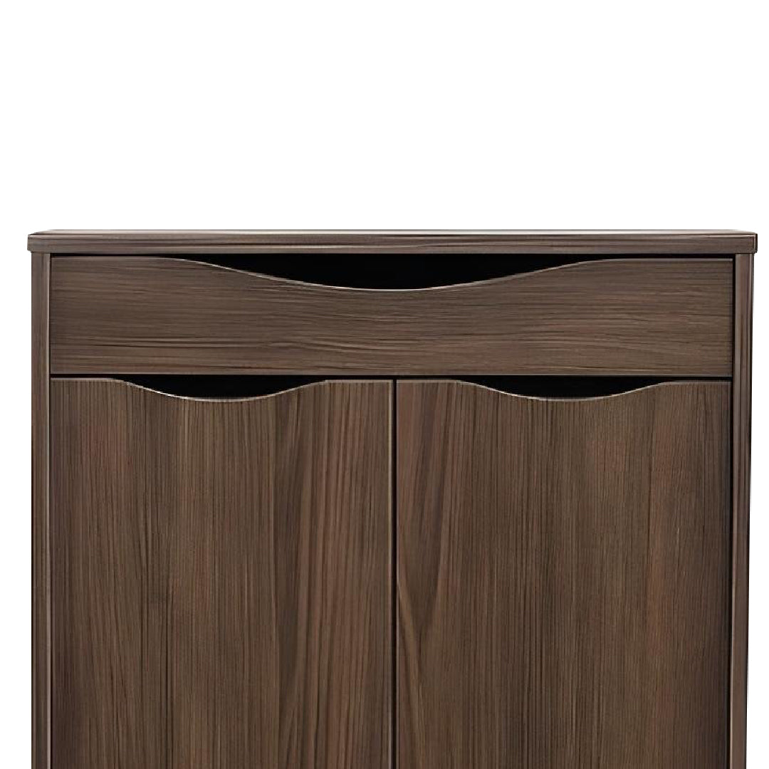 VINITA Shoes Cabinet Walnut