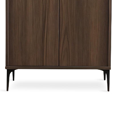 VINITA Shoes Cabinet Walnut