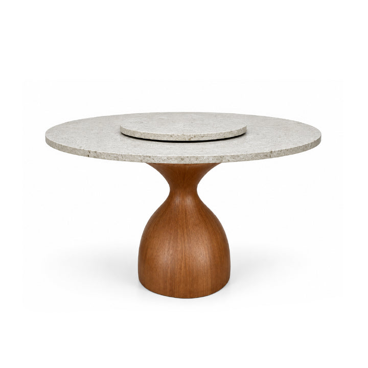 VIORA Natural Stone Oval Dining Table