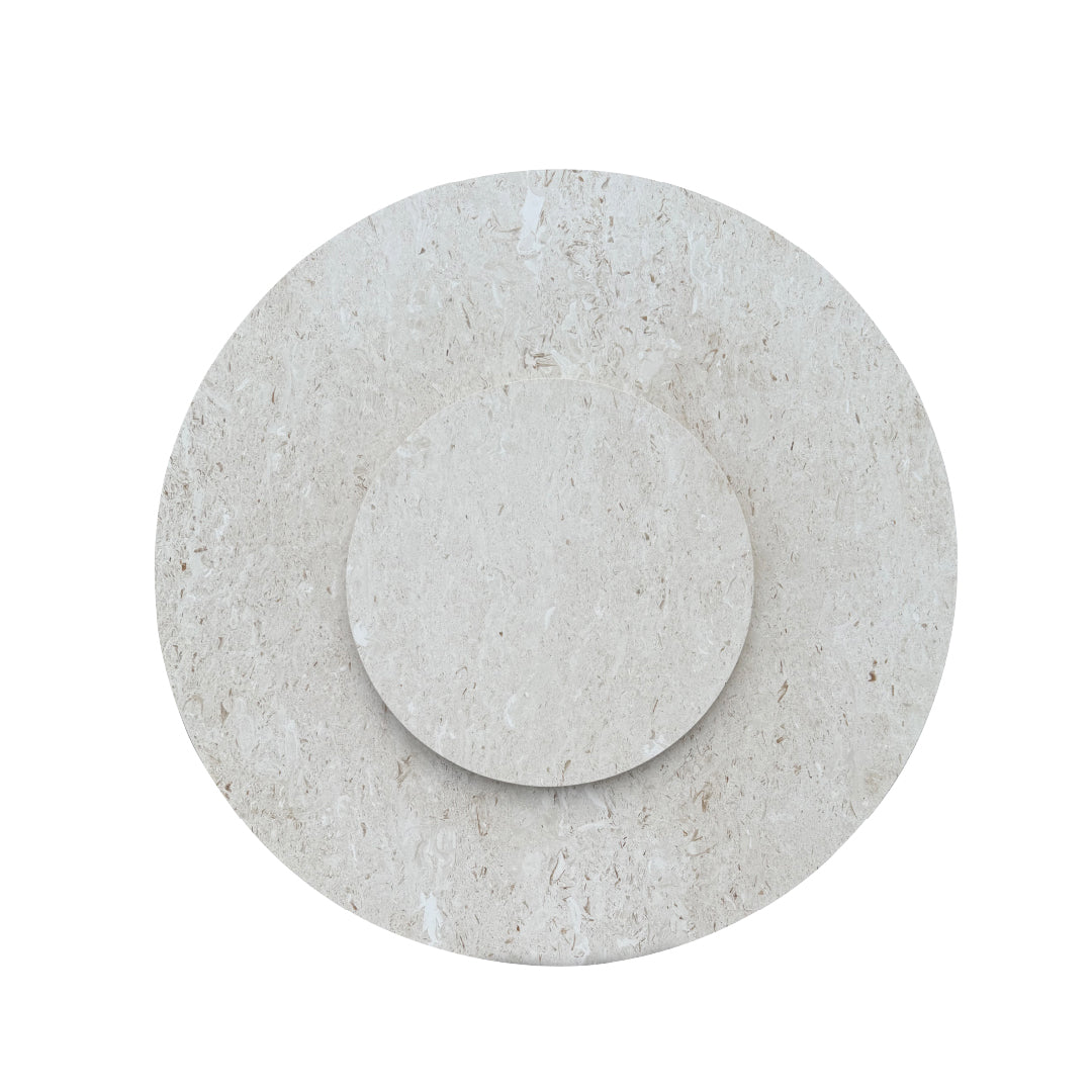 VIORA Natural Stone Oval Dining Table