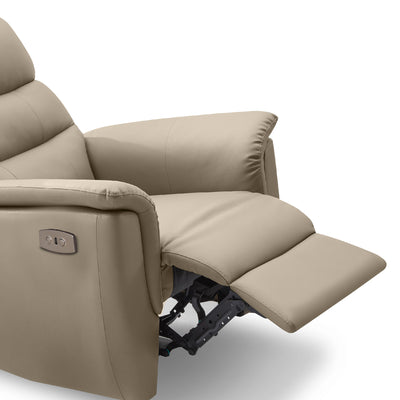 VOWELL Power Recliner Light Brown