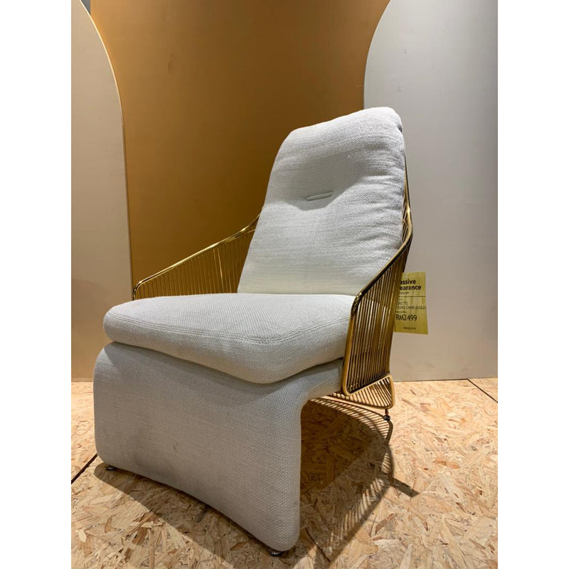 LORETTE Lounge Chair (Gold)