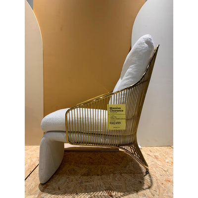 LORETTE Lounge Chair (Gold)