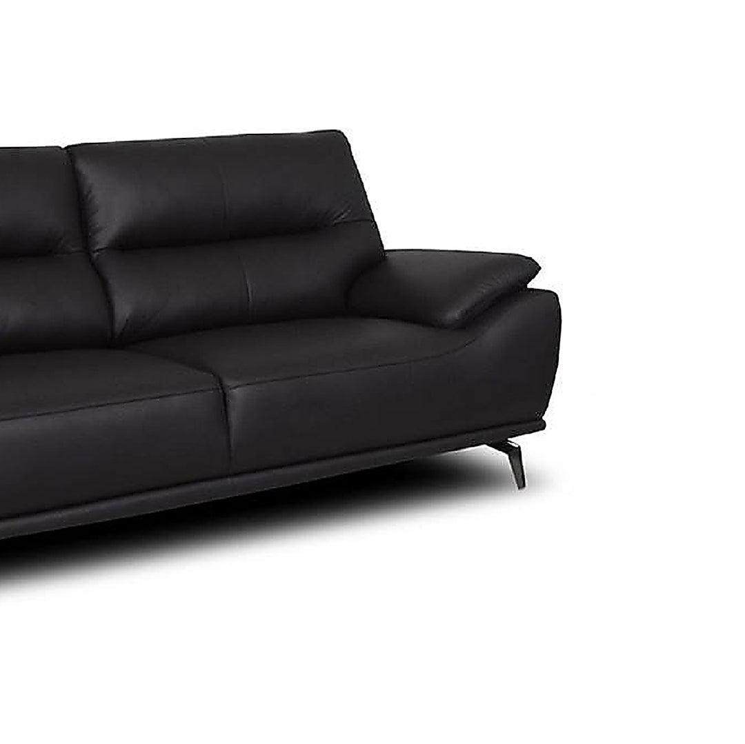 WALTER Half Leather 1 Seater Sofa