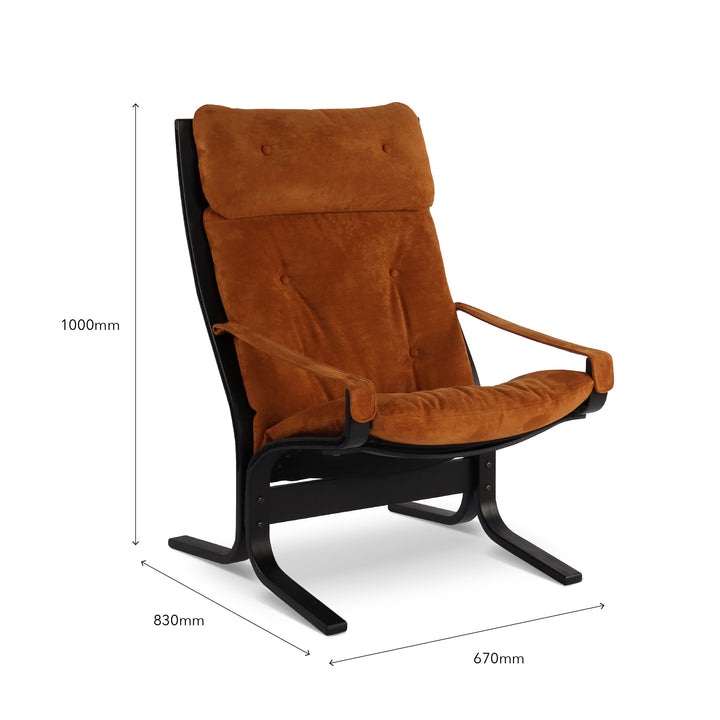 WENDA Designer Lounge Chair with Ottoman
