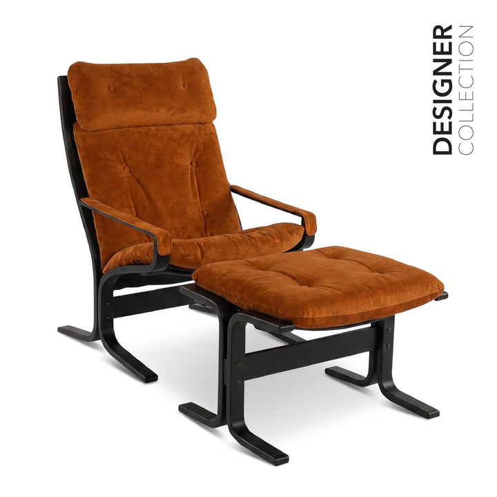 WENDA Designer Lounge Chair with Ottoman