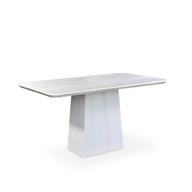 WILLOWAN Rectangle Marble Dining Set