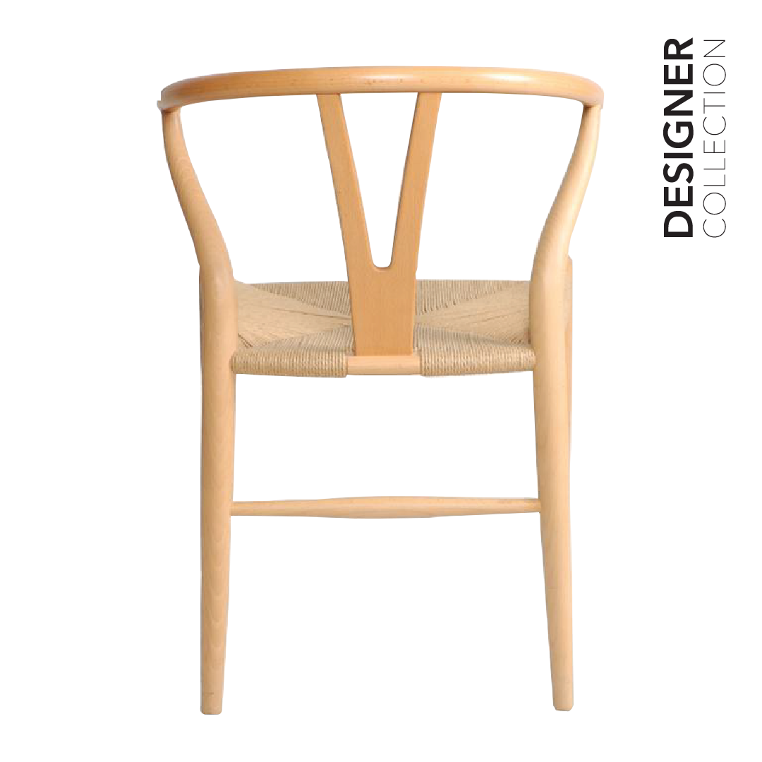 WISHBONE Chair Beech & Rattan