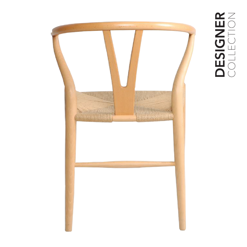 WISHBONE Chair Beech & Rattan