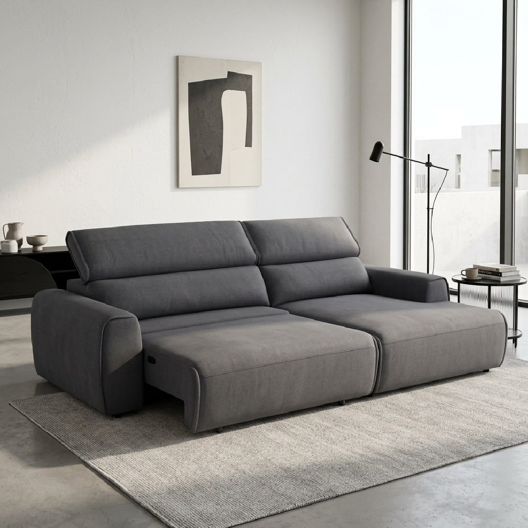 WAJIHA L-Shape Power Slide Out Sofa