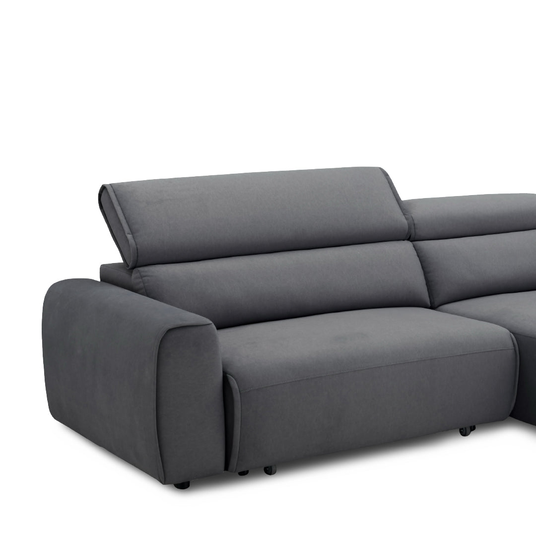 WAJIHA L-Shape Power Slide Out Sofa
