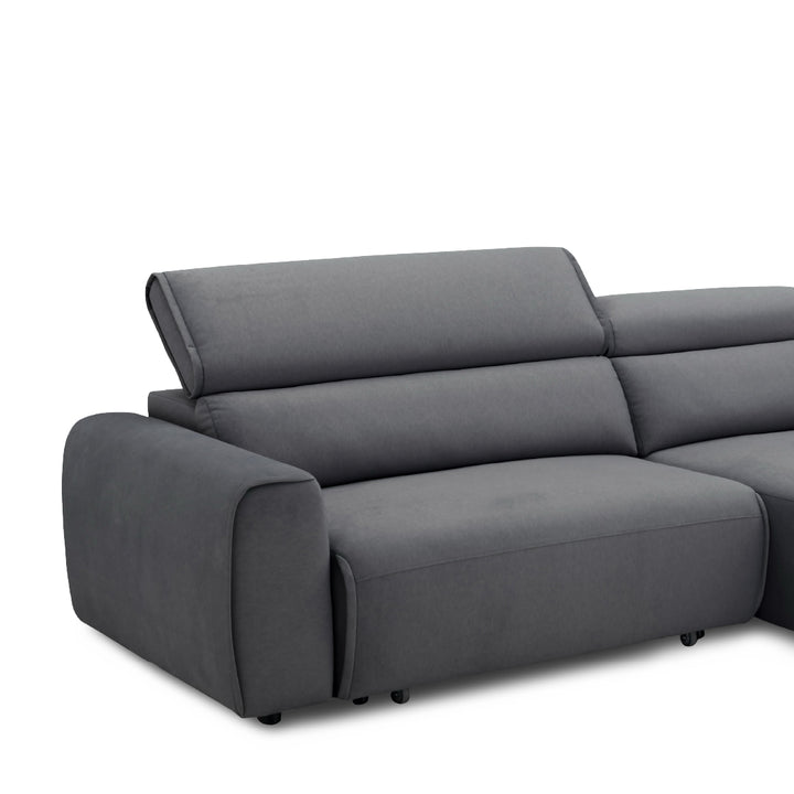 WAJIHA L-Shape Power Slide Out Sofa