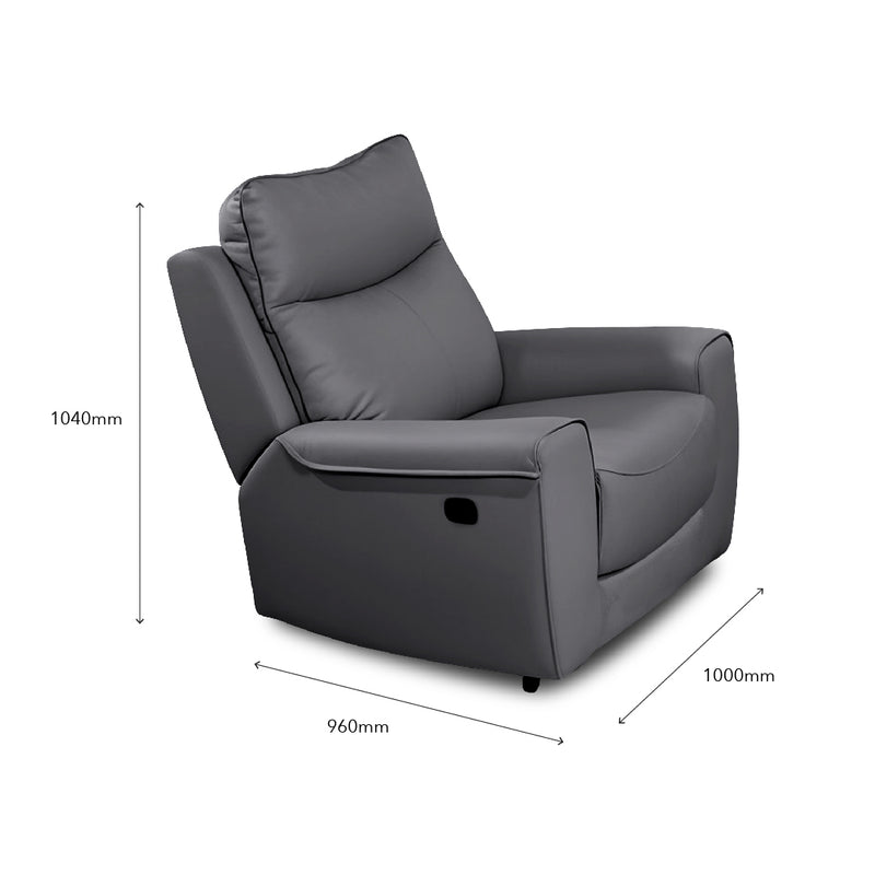 WARAH Manual Recliner 1 Seater Sofa