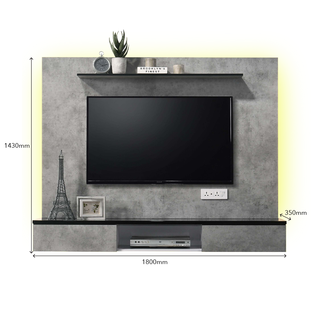 WAYLON Stone Wall Mounted TV Cabinet