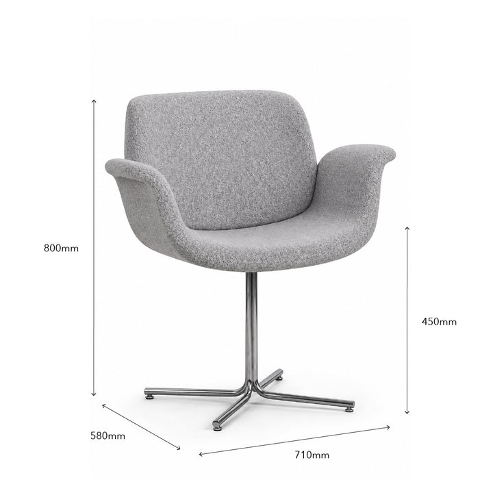 WELOMA Designer Arm Dining Chair