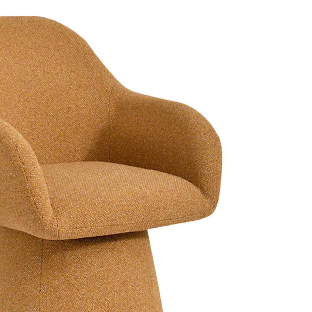 WENNIE Swivel Arm Chair Mustard Yellow