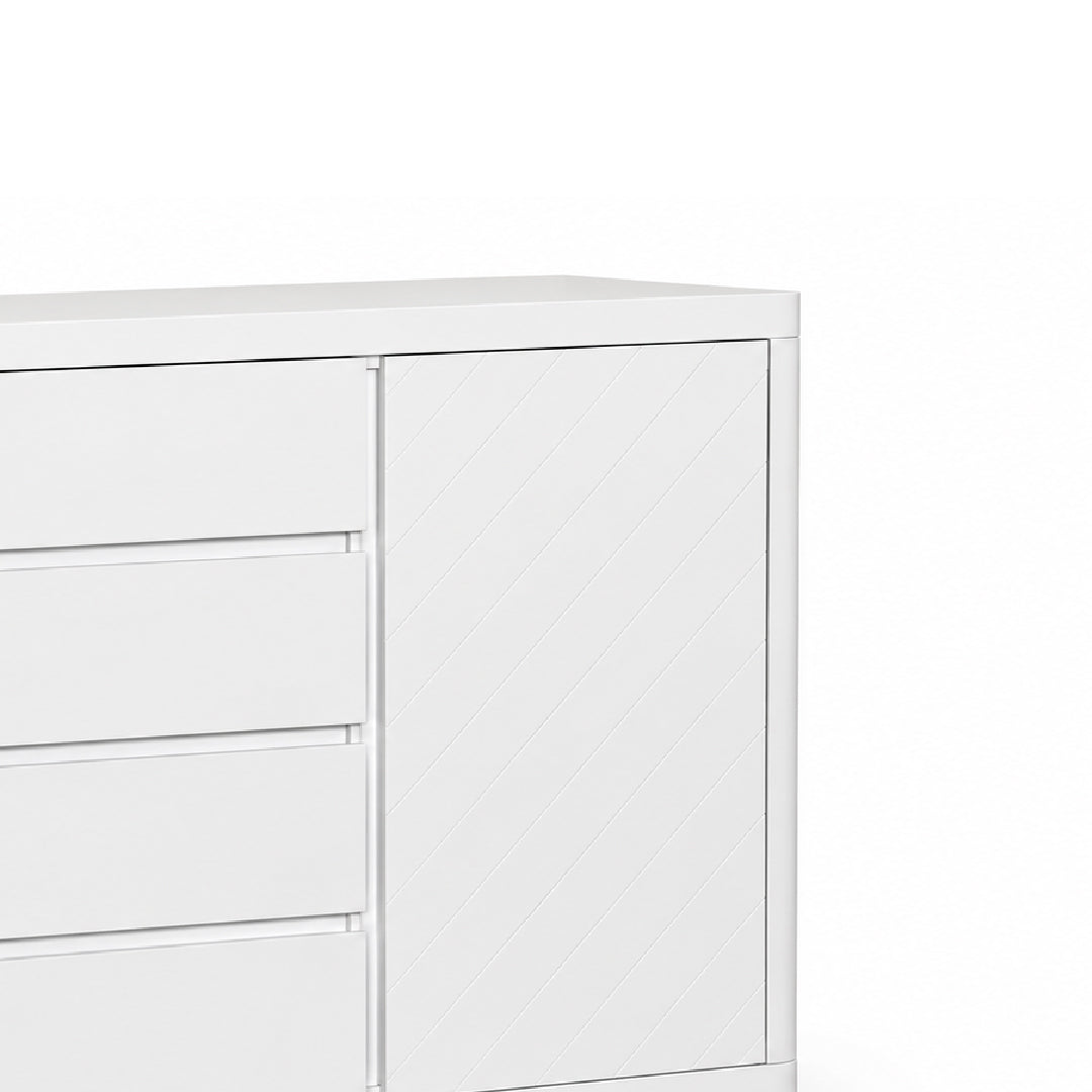 WHILEY 5 Drawer & 1 Door Chest of Drawer