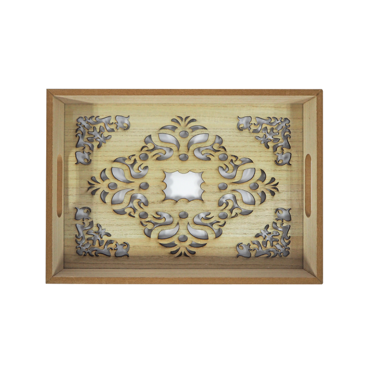 Wooden Tray Batik Rhom
