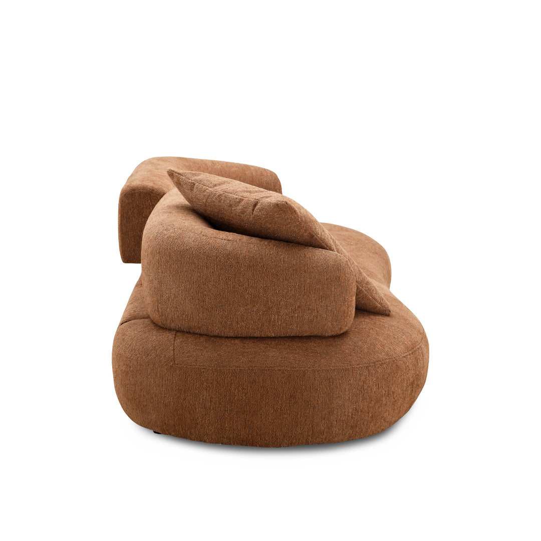 WOYA Push Back 3 Seater Sofa Brown