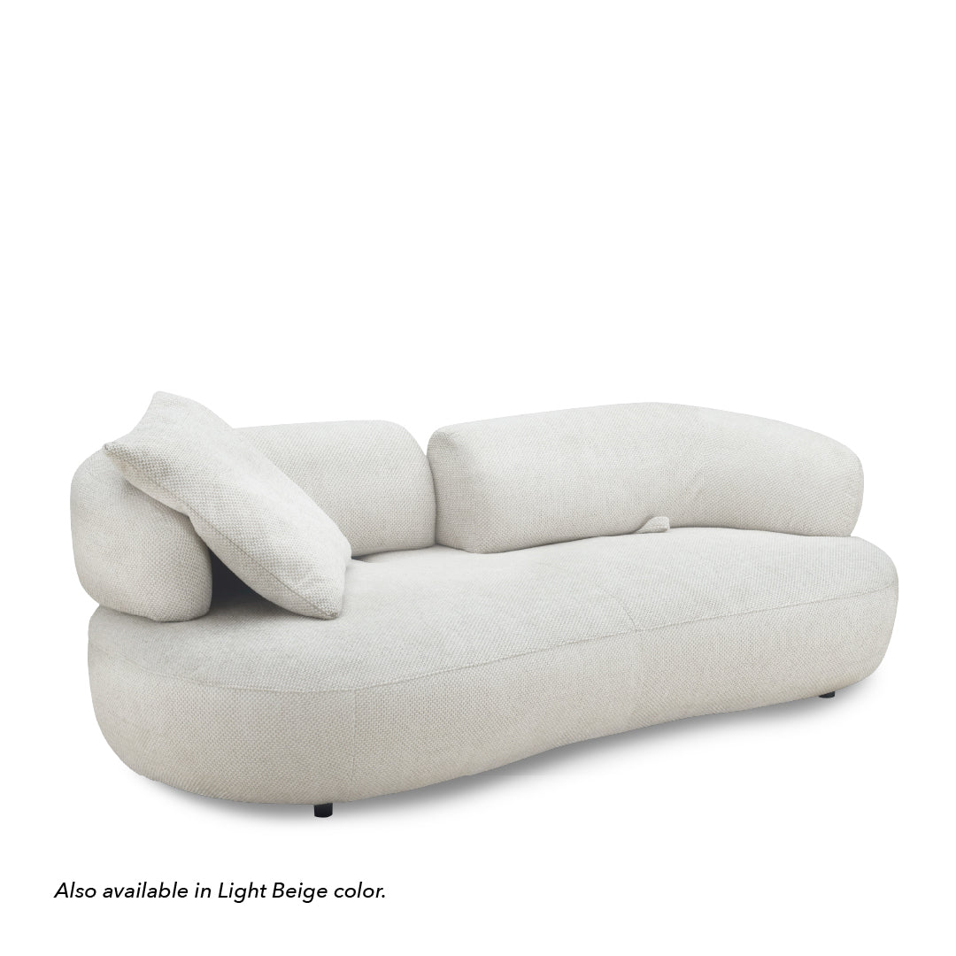 WOYA Push Back 3 Seater Sofa Brown
